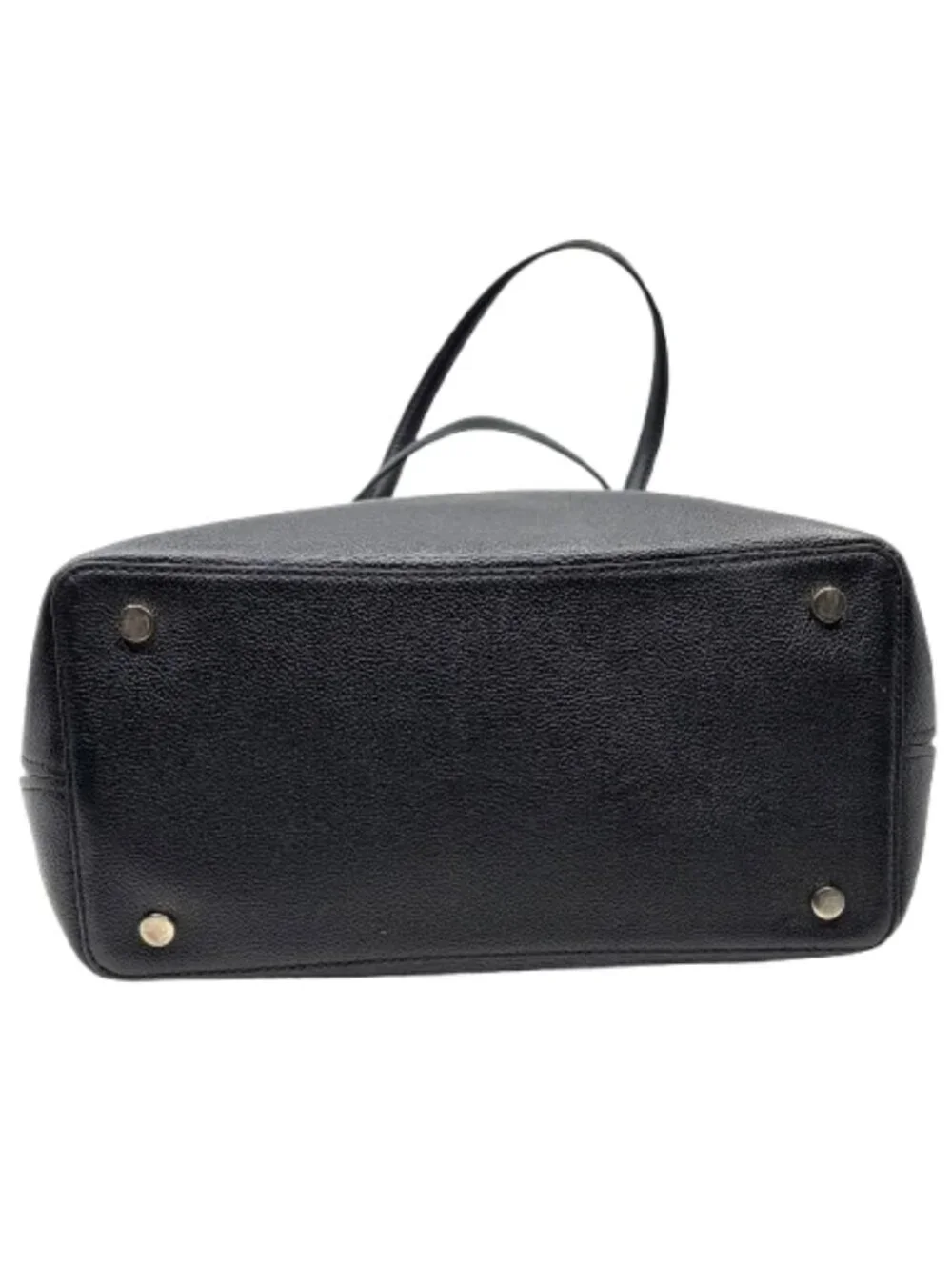 KATE SPADE~Margaux Large Work Tote~ PEBBLED LEATHER SHOULDER BAG Black Gray